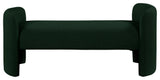 Peyton Boucle Fabric Upholstered Bench, Green