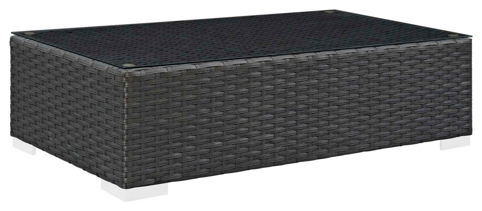 Canvas Gray Sojourn 7 Piece Outdoor Patio Sunbrella Sectional Set