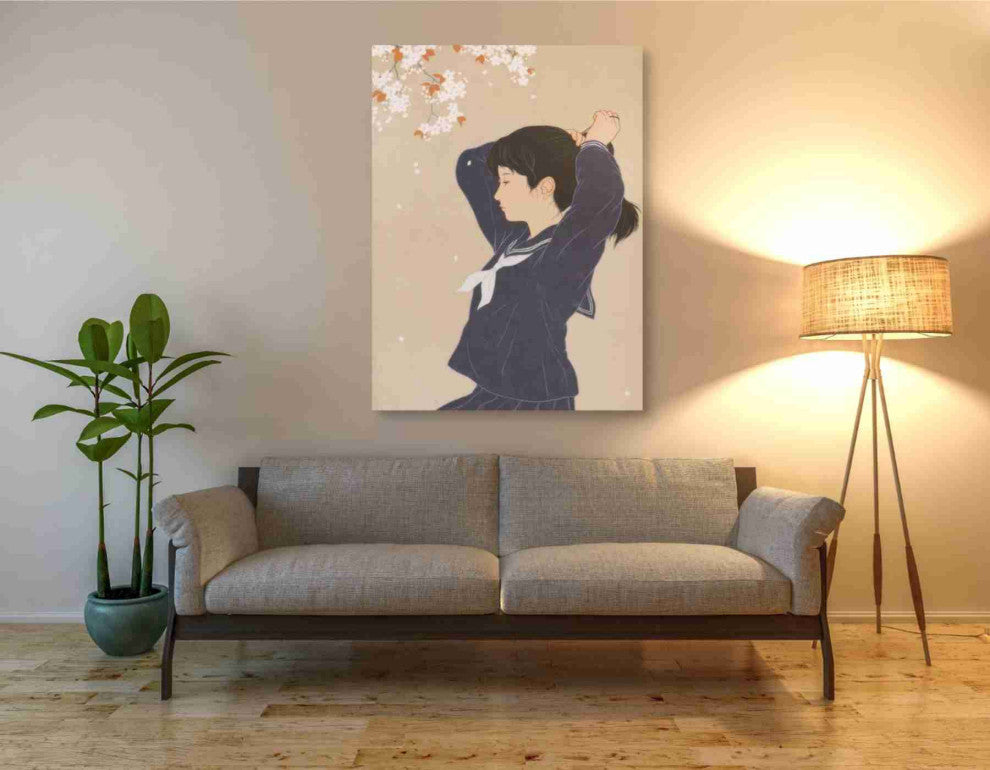 Epic Graffiti 'Spring' by Sai Tamiya, Giclee Canvas Wall Art, 40"x54"