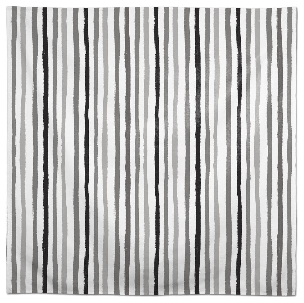 Vertical Strokes Gray 2 58x58 Tablecloth