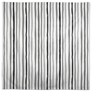 Vertical Strokes Gray 2 58x58 Tablecloth