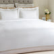 Frette Triplo Popeline Queen Duvet Cover White Beige