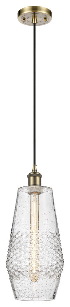 Innovations 516-1P-AB-G684-7 1 Light 7" Mini Pendant, Antique Brass