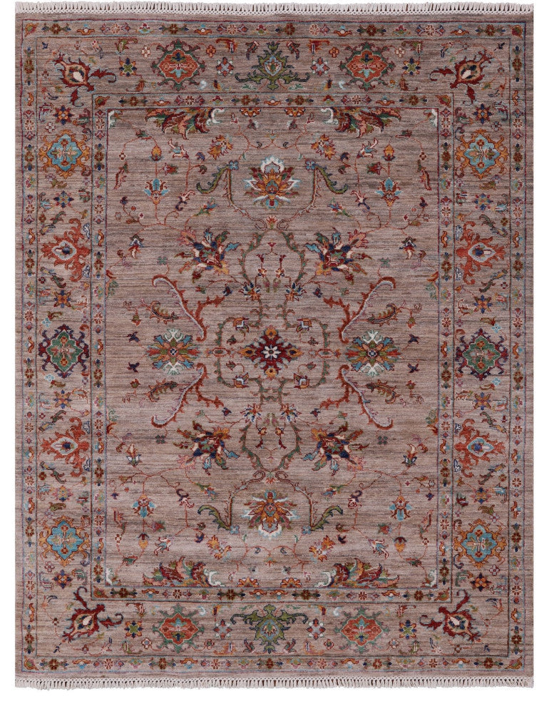 Persian Tabriz Hand-Knotted Wool Rug 5' 2" X 6' 7" Q10222