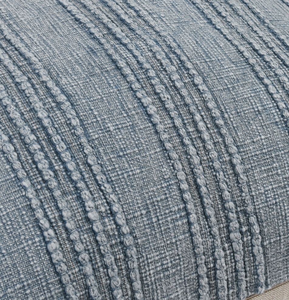 Hannah 100% Cotton 22" Throw Pillow by Kosas Home, Blue