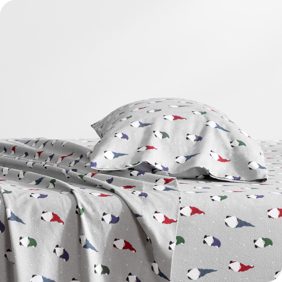 Bare Home Cotton Flannel Sheet Set, Tomte, Twin
