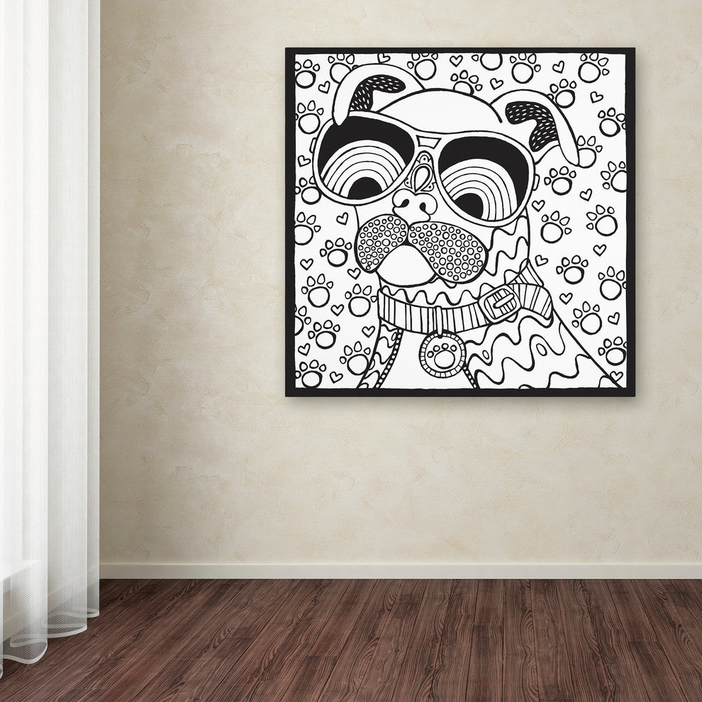 Hello Angel ''Cool Pooch'' Canvas Art, 18x18