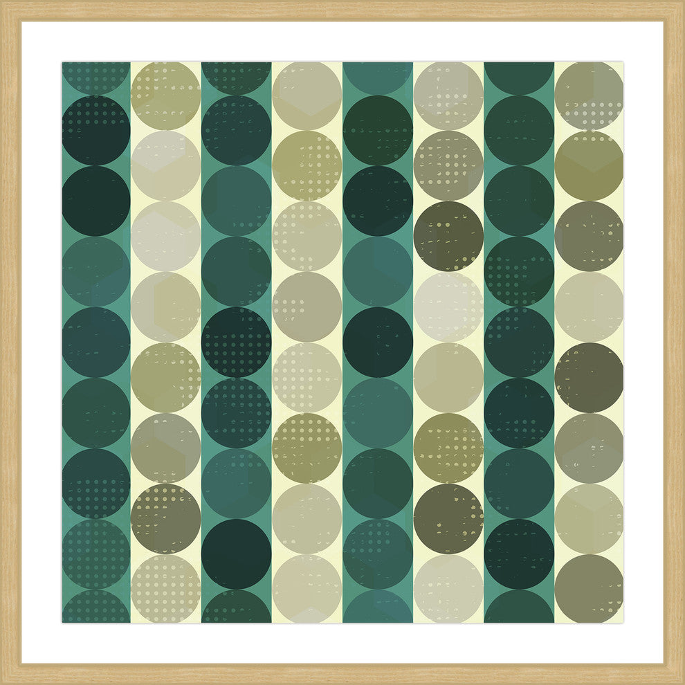 "Alternating Rows" Framed Art Print