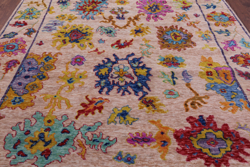 8' 4" X 10' 0" Turkish Oushak Hand Knotted Rug - Q16043