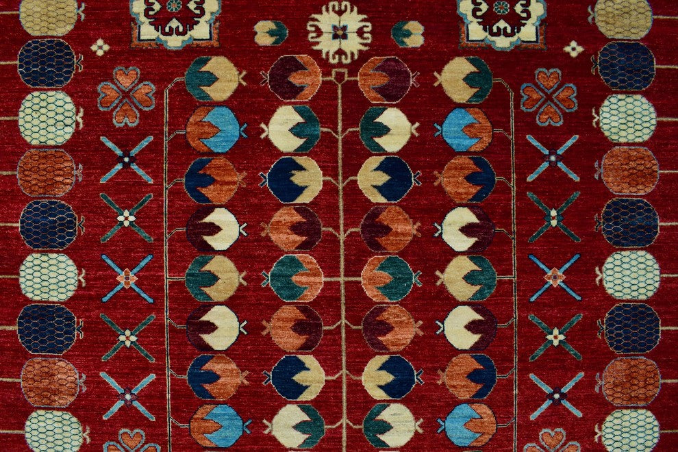 Aria Fine Chobi Roselyn Red Rug 9''11"x13''8"