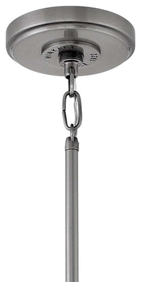 Hinkley Cartwright Large Drum Pendant, Polished Antique Nickel
