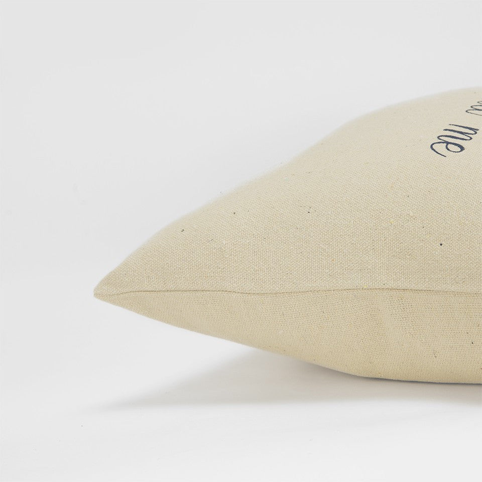 Black Taupe Canvas Spirit Lead Throw Pillow