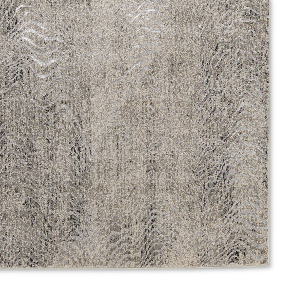 Jaipur Living Dune Animal Pattern Gray/ Taupe Runner Rug 3'3"X12'