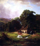 Albert Bierstadt The Old Mill, 20"x25" Wall Decal