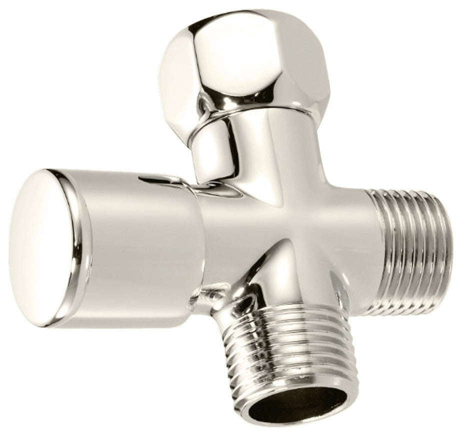 Shower Arm 1/2" IPS Diverter Valve, Polished Nickel