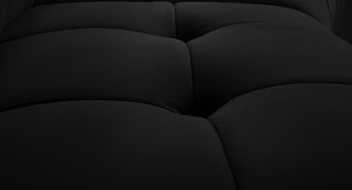 Limitless Velvet Upholstered 1-Piece Modular Chair, Black