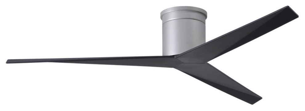 Matthews Fan, Eliza-H Geometric Ceiling Fan, Brushed Nickel, Matte Black