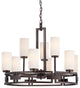 Del Ray 9-Light Chandelier, Flemish Bronze