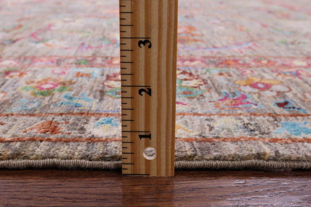 5' 2" X 6' 4" Hand Knotted Persian Tabriz Wool Rug Q7398
