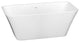 Acrylic Freestanding Soaking Bathtub, 67x30