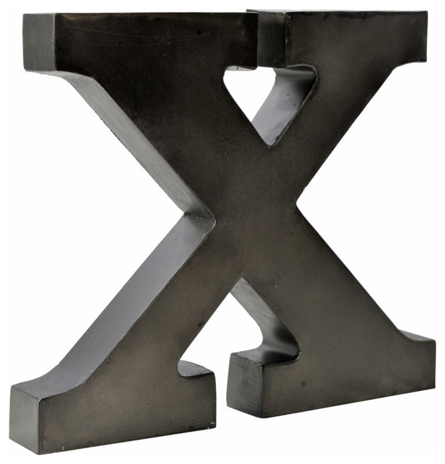 Metal Letter on Raw Metal Finish, 12"
