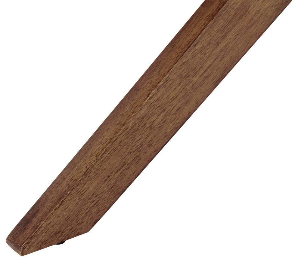 Crossroads 47" Round Wood Dining Table Walnut