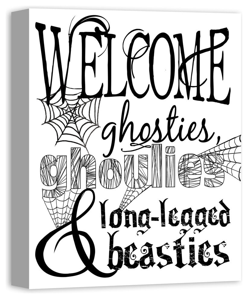 Monster Welcome 16"x20" Canvas Wall Art