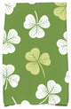 Lucky, Holiday Floral Print Kitchen Towel, Green