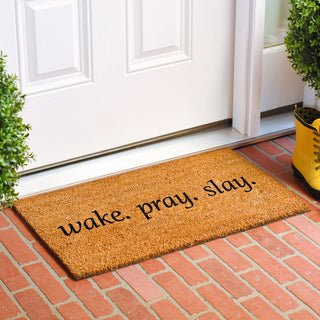 Calloway Mills Wake. Pray.Slay Doormat, 24x48