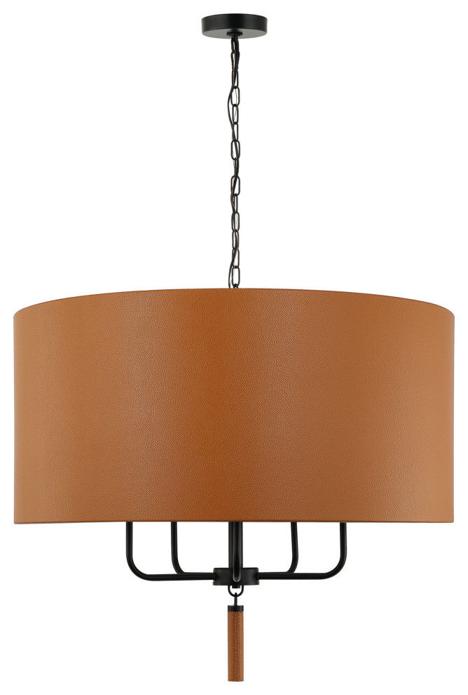 Secret Agent 5-Lt Pendant - Black/Camel Leather