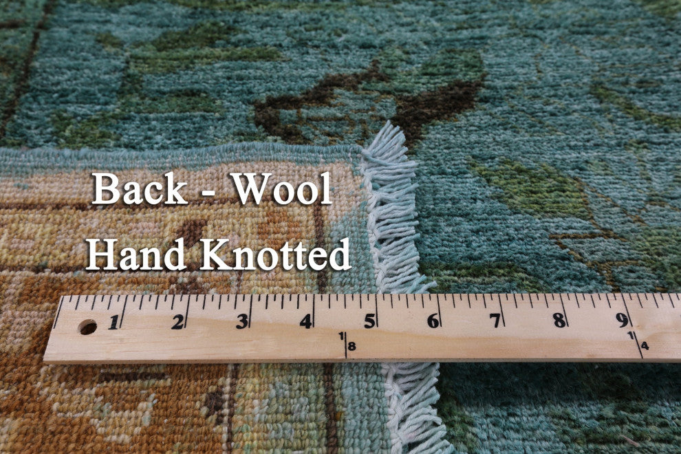 6' 3" X 8' 10" Full Pile Overdyed Hand Knotted Wool Rug - WR1201