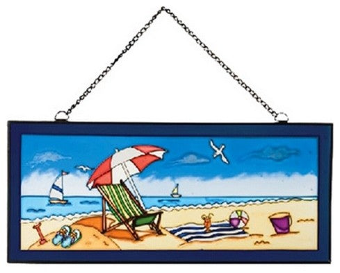 Beach Scene Stained Glass