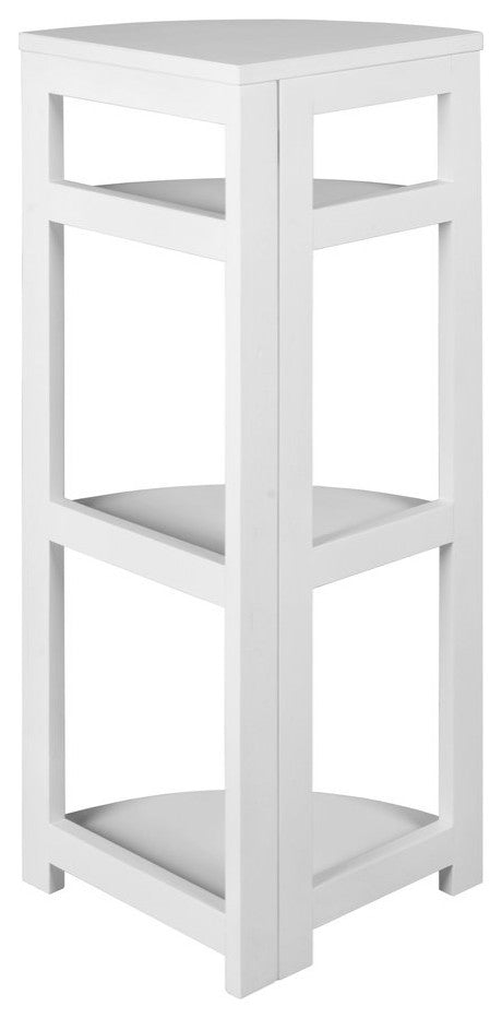 Flip Flop 34 High Corner Folding Bookcase- White