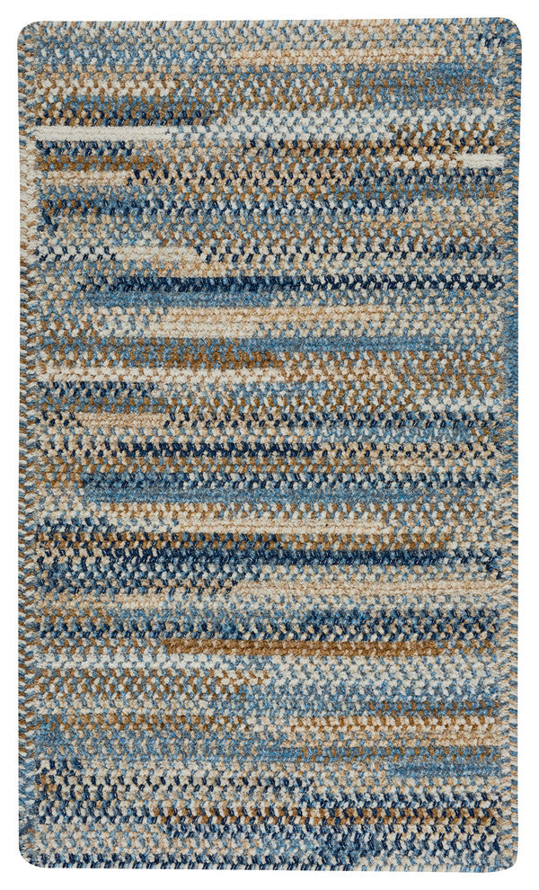 Habitat, Braided Cross Sewn Rectangle Rug, Blue, 7'x9'