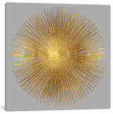 "Sunburst On Grey I" by Abby Young, Canvas Print, 26"x26"