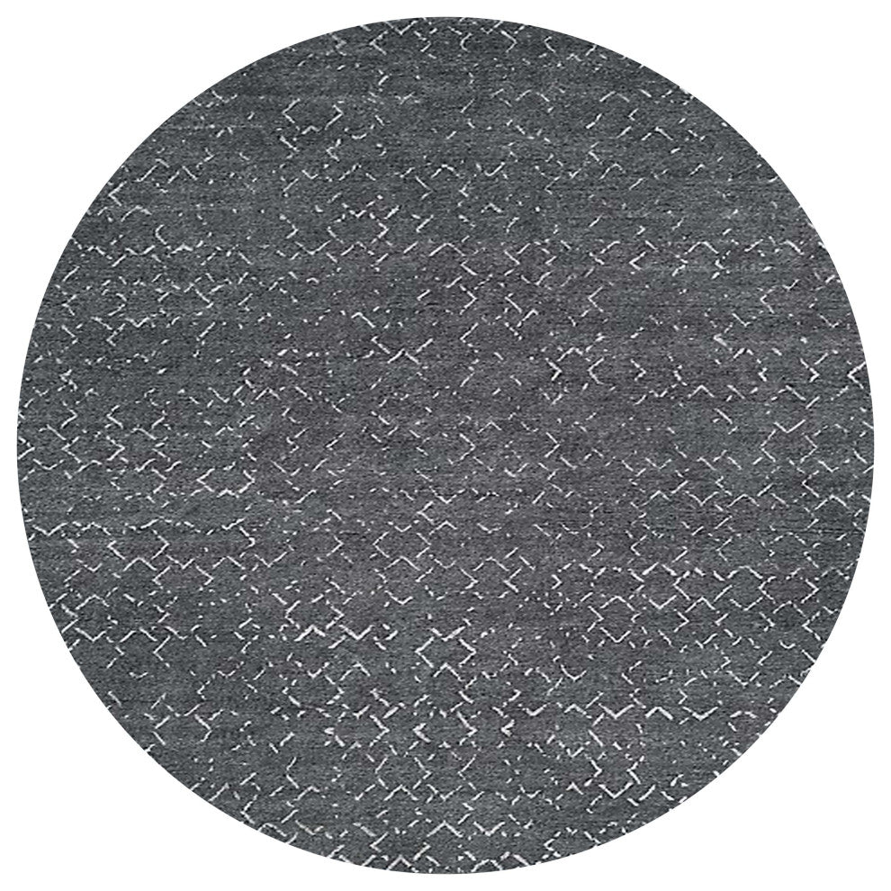 Ahgly Company Indoor Round Mid-Century Modern Area Rugs, 5' Round