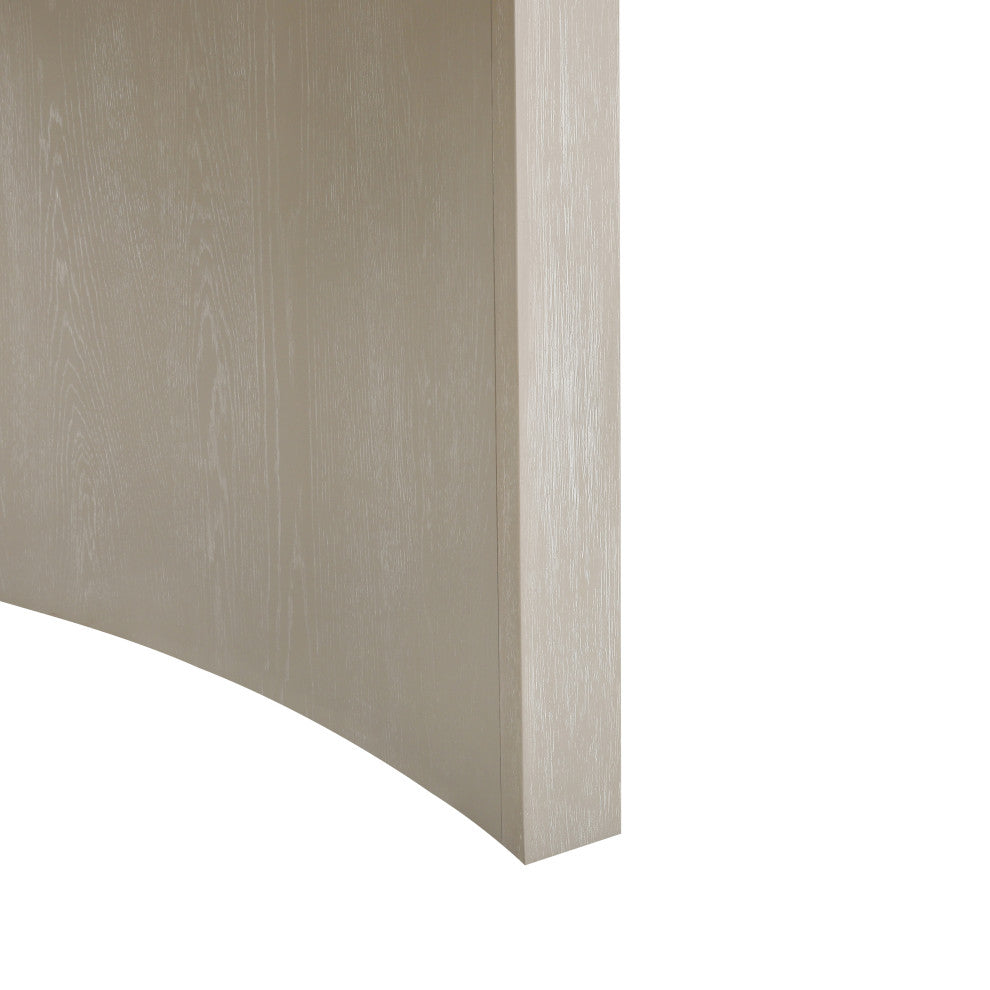 Mandy 60" Round Dining Table, Weathered Beige