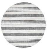 Nuloom Contemporary Geometric Parallels Rug, Grey 5'3"Round
