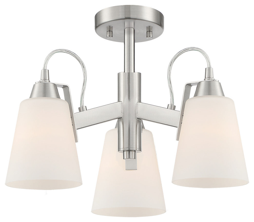 Minka Lavery 3997-84, 3-Light Semi Flush