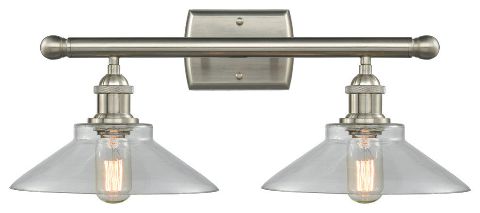 Orwell 2-Light Bath Fixture, Brushed Satin Nickel
