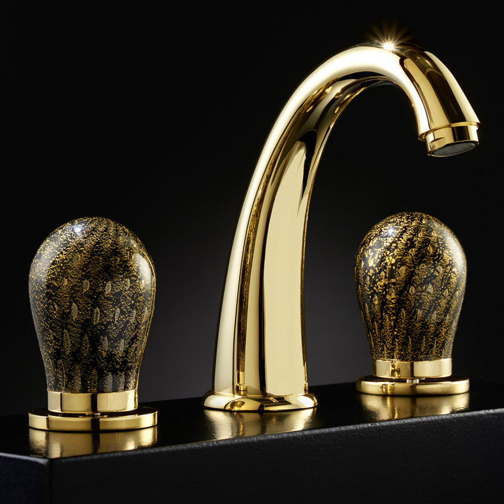 Murano Luxury 3-hole Bathroom Faucet, Without pop-up drain