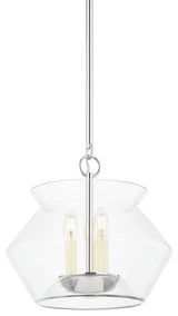 Edmonton 3 Light Lantern, Polished Nickel