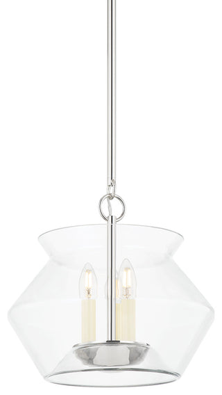 Edmonton 3 Light Lantern, Polished Nickel