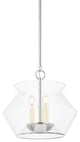 Edmonton 3 Light Lantern, Polished Nickel