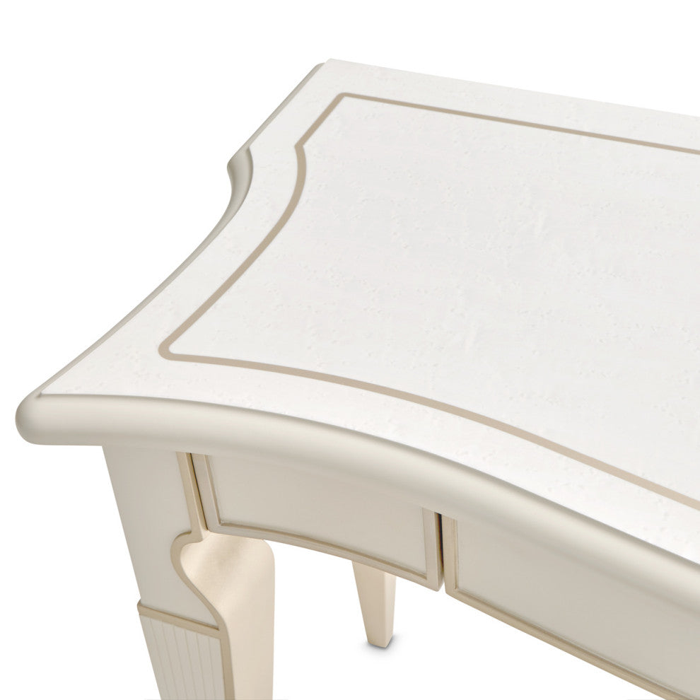 La Marisia Console Table, Creamy Pearl