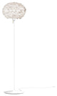 Eos Medium Floor Lamp, White/White