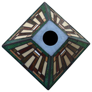 Firman Tiffany 1-Light Mission Ceiling Pendant 8" Shade