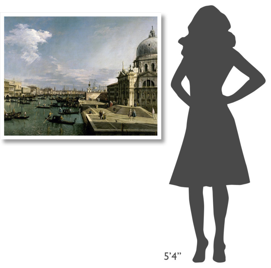 "Venice, Church of the Blessed Sacrament" Print by Canaletto, 42"x33"