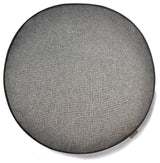 Round Bed Houndstooth, Black and Grey, Small