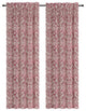 Jacquard Vine Drapery Curtain Panels, Fuchsia, 50"x63", Set of 2